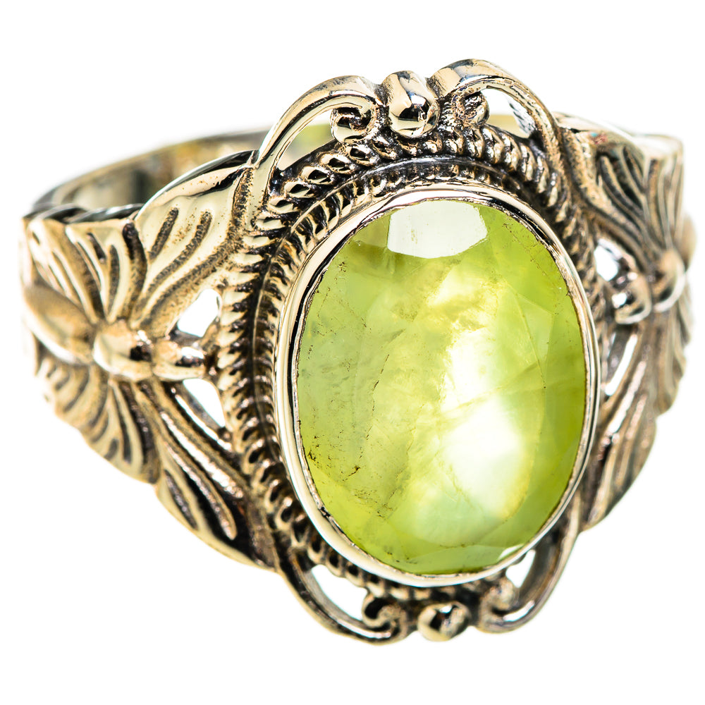 Prehnite Rings handcrafted by Ana Silver Co - RING129395 - Photo 2