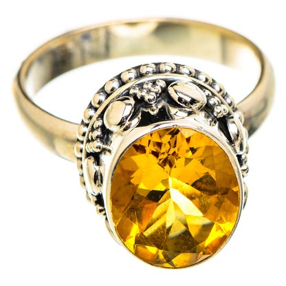 Citrine Rings handcrafted by Ana Silver Co - RING129398 - Photo 2
