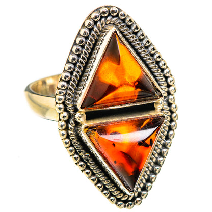 Baltic Amber Rings handcrafted by Ana Silver Co - RING129399 - Photo 2