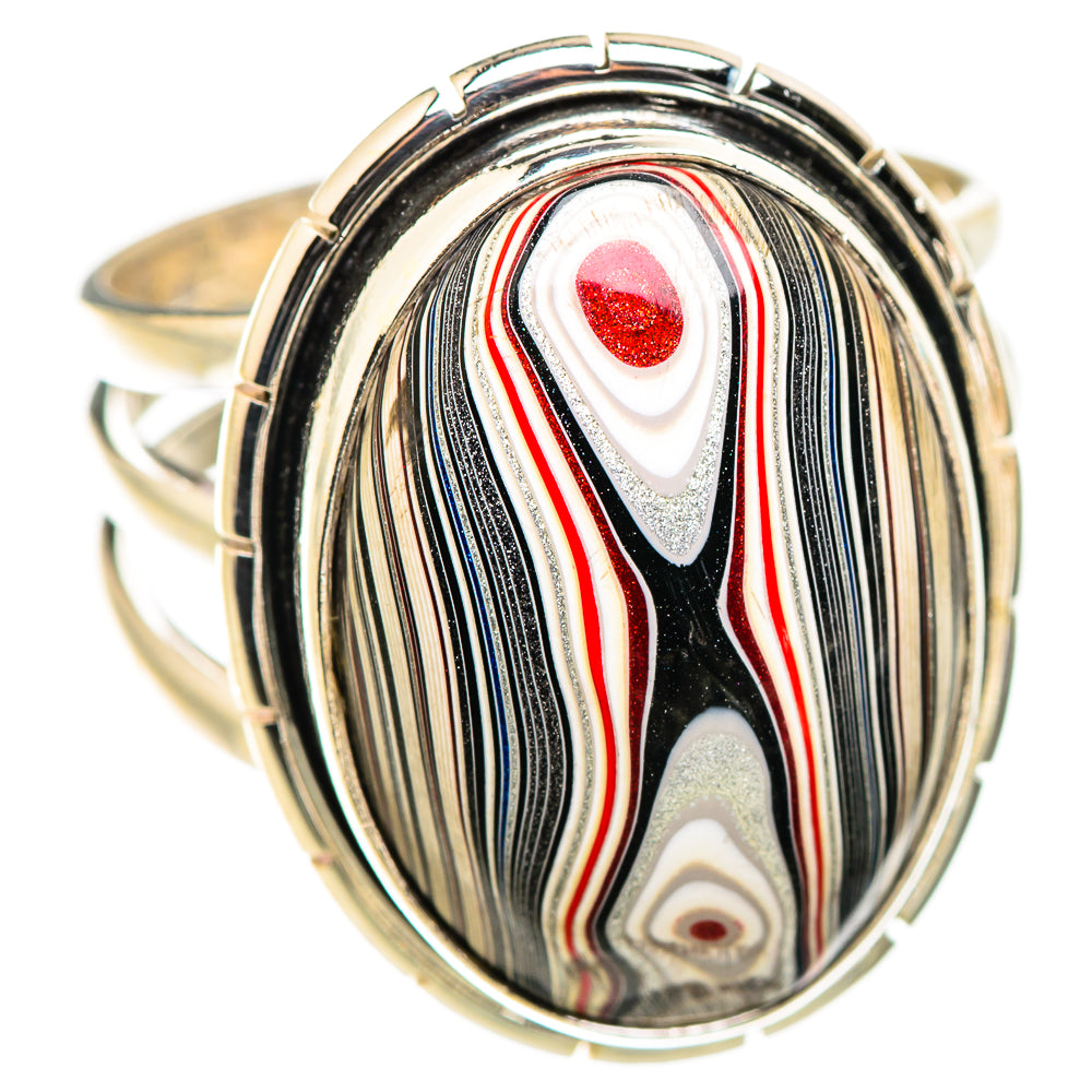 Fordite Rings handcrafted by Ana Silver Co - RING129400 - Photo 2