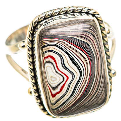 Fordite Rings handcrafted by Ana Silver Co - RING129401 - Photo 2