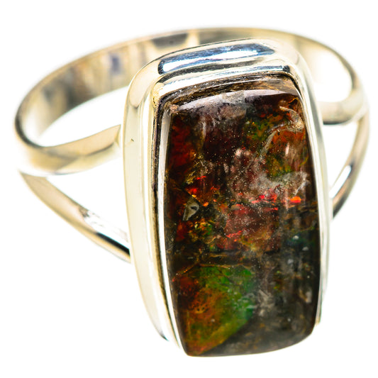 Ammolite Rings handcrafted by Ana Silver Co - RING129402 - Photo 2