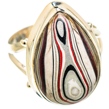 Fordite Rings handcrafted by Ana Silver Co - RING129404 - Photo 2