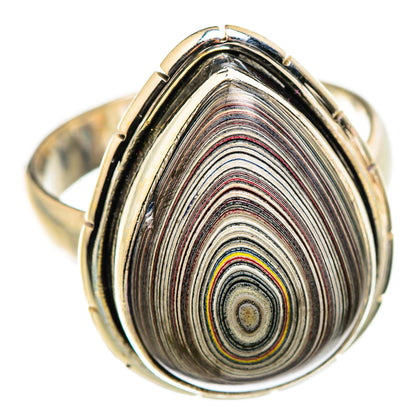 Fordite Rings handcrafted by Ana Silver Co - RING129405 - Photo 2