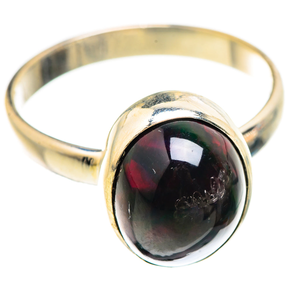 Black Opal Rings handcrafted by Ana Silver Co - RING129406 - Photo 2