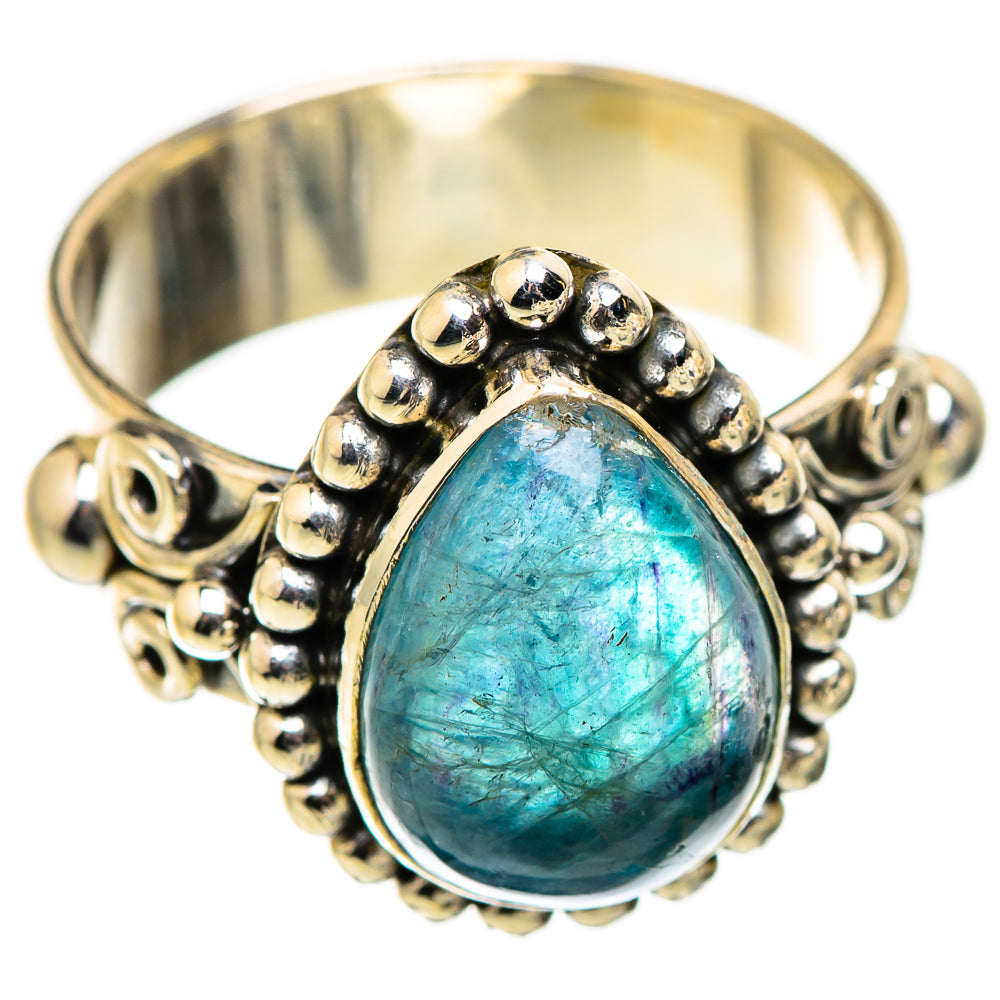 Blue Fluorite Rings handcrafted by Ana Silver Co - RING129410 - Photo 2