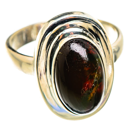 Black Opal Rings handcrafted by Ana Silver Co - RING129418 - Photo 2