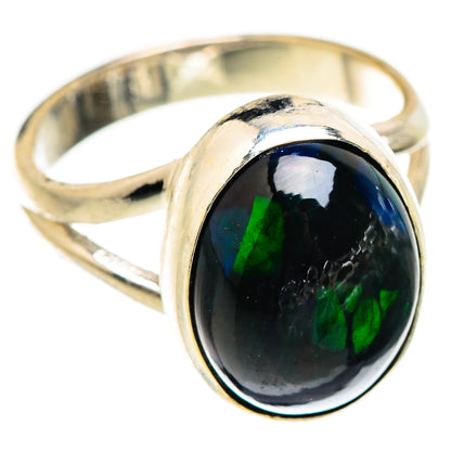 Black Opal Rings handcrafted by Ana Silver Co - RING129419 - Photo 2