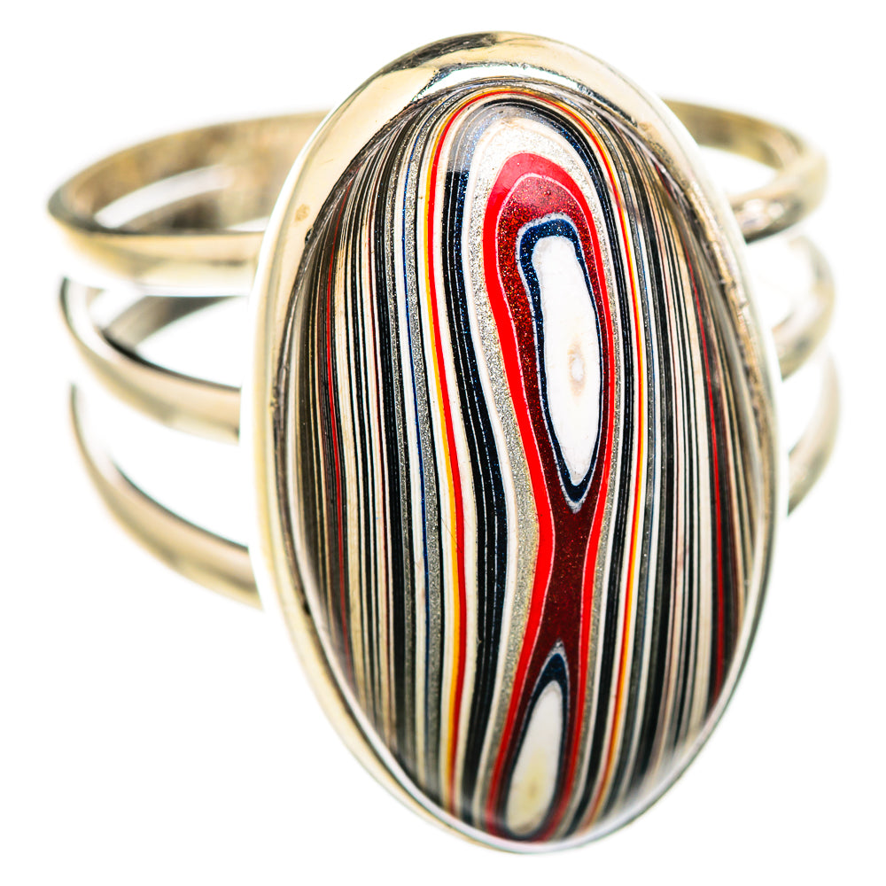 Fordite Rings handcrafted by Ana Silver Co - RING129423 - Photo 2