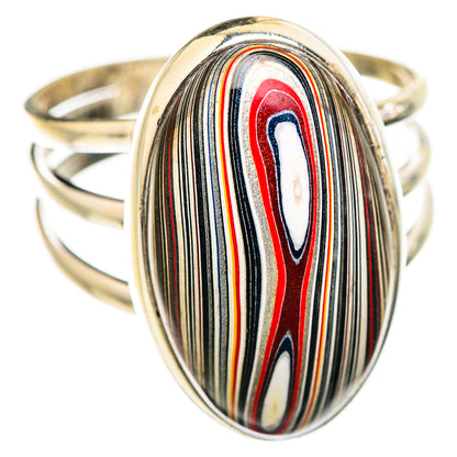 Fordite Rings handcrafted by Ana Silver Co - RING129423 - Photo 2