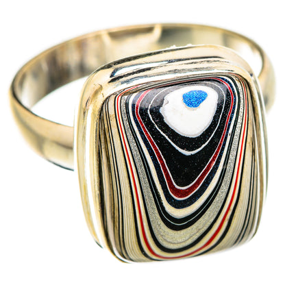 Fordite Rings handcrafted by Ana Silver Co - RING129428 - Photo 2