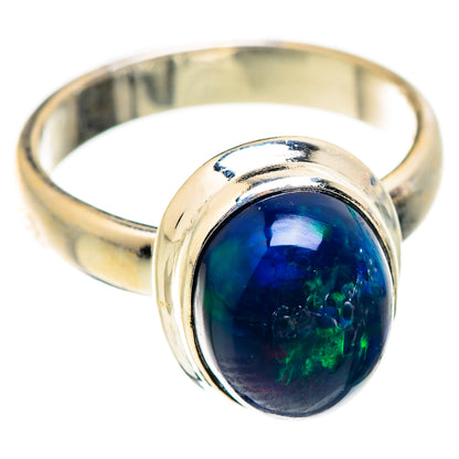 Black Opal Rings handcrafted by Ana Silver Co - RING129430 - Photo 2