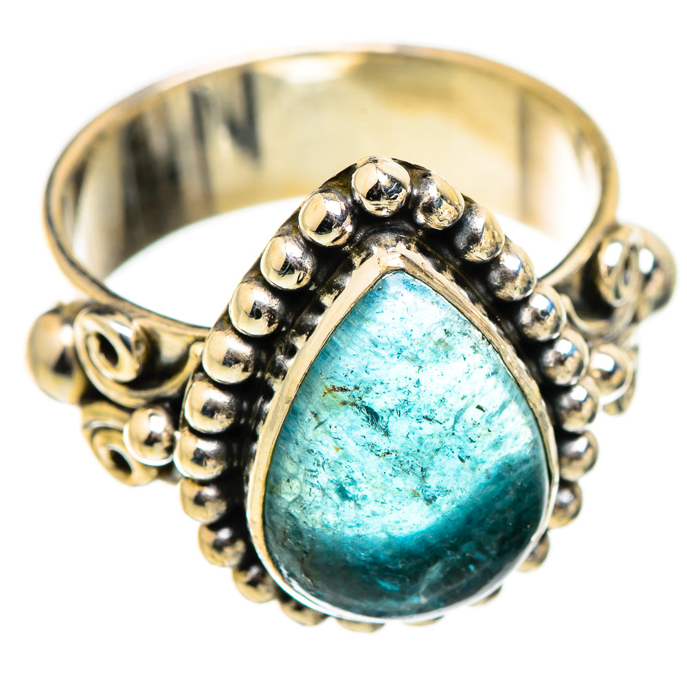 Blue Fluorite Rings handcrafted by Ana Silver Co - RING129434 - Photo 2