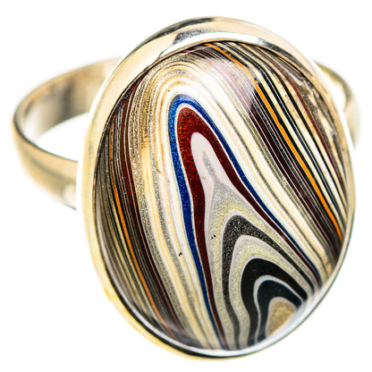 Fordite Rings handcrafted by Ana Silver Co - RING129437 - Photo 2