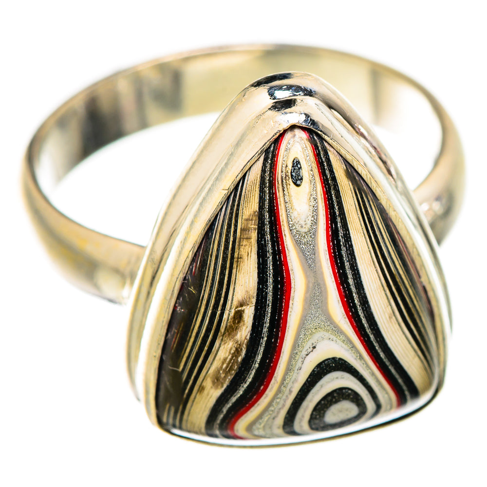 Fordite Rings handcrafted by Ana Silver Co - RING129440 - Photo 2
