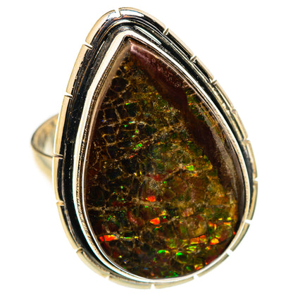Ammolite Rings handcrafted by Ana Silver Co - RING129442 - Photo 2