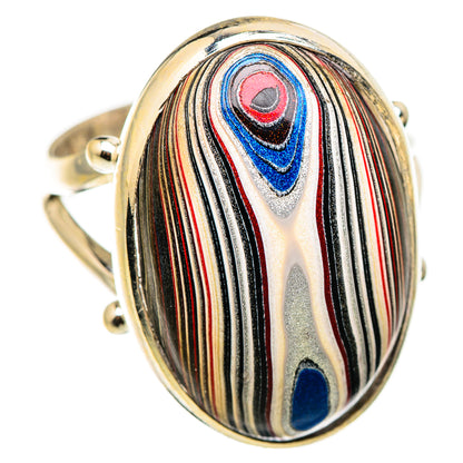 Fordite Rings handcrafted by Ana Silver Co - RING129443 - Photo 2