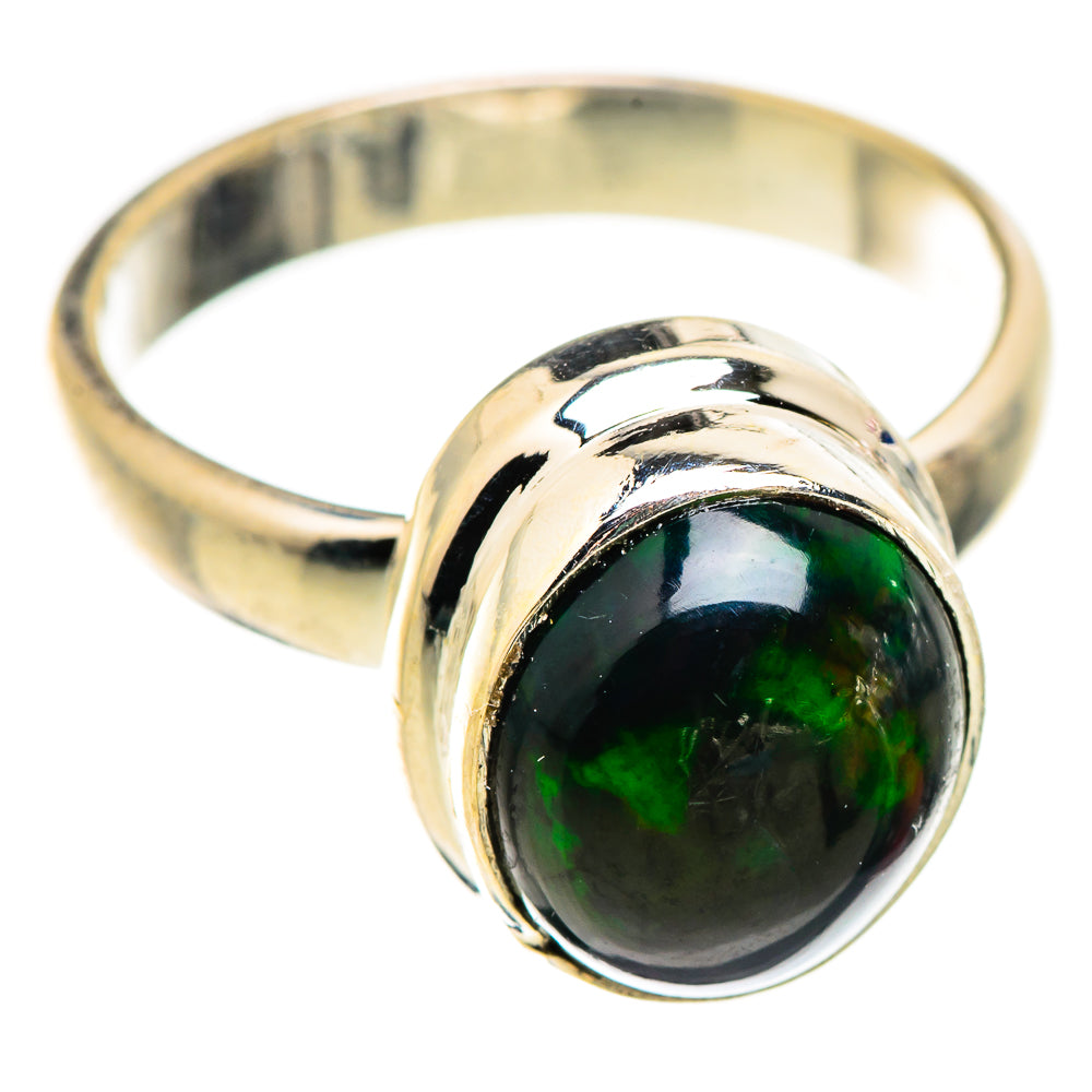 Black Opal Rings handcrafted by Ana Silver Co - RING129444 - Photo 2