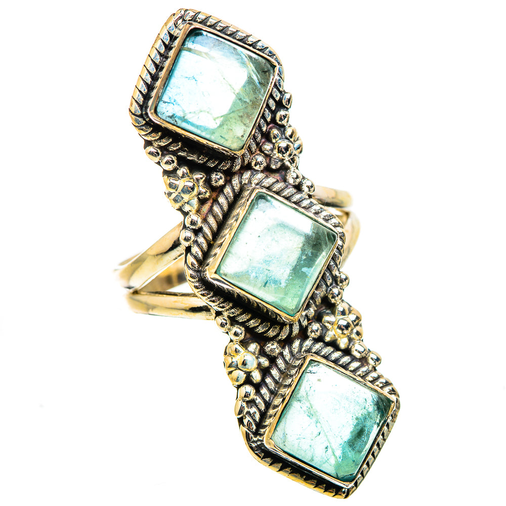Blue Fluorite Rings handcrafted by Ana Silver Co - RING129452 - Photo 2