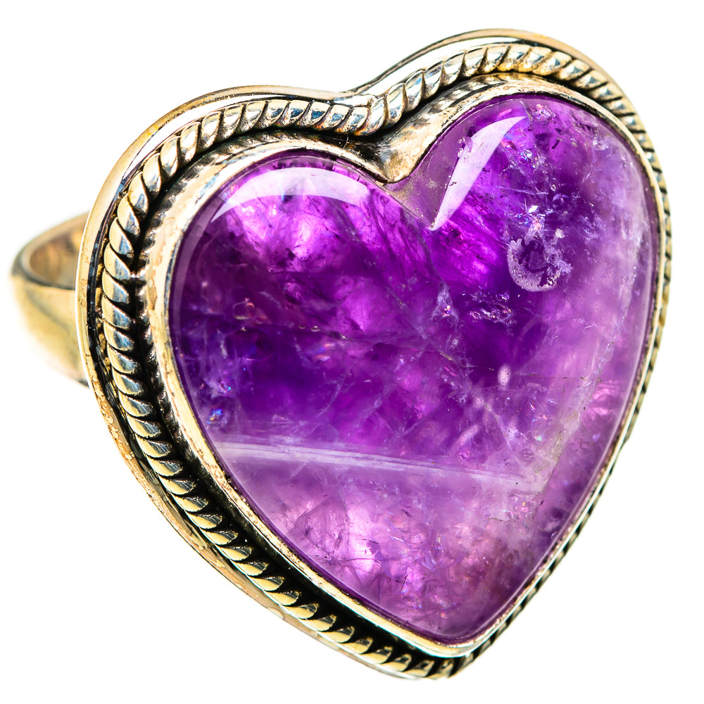 Chevron Amethyst Rings handcrafted by Ana Silver Co - RING129463 - Photo 2
