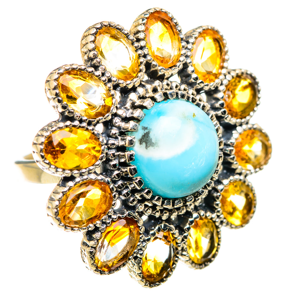 Larimar Rings handcrafted by Ana Silver Co - RING129467 - Photo 2