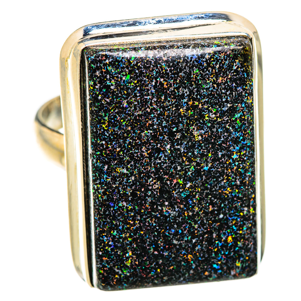 Andamooka Opal Rings handcrafted by Ana Silver Co - RING129469 - Photo 2