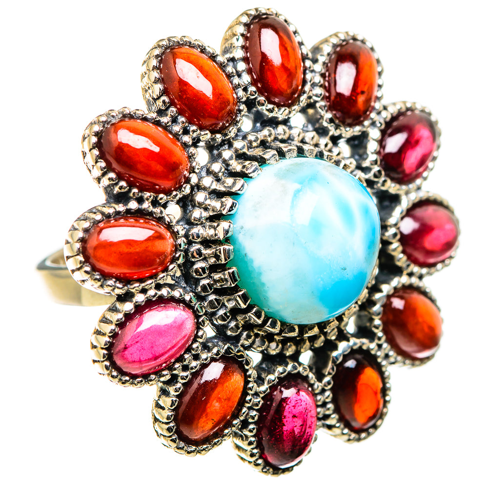 Larimar Rings handcrafted by Ana Silver Co - RING129471 - Photo 2