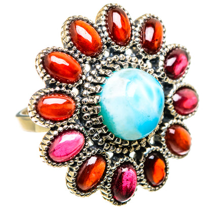 Larimar Rings handcrafted by Ana Silver Co - RING129471 - Photo 2