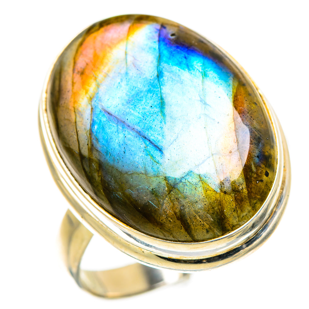 Labradorite Rings handcrafted by Ana Silver Co - RING129485 - Photo 2