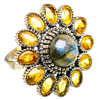 Labradorite Rings handcrafted by Ana Silver Co - RING129486 - Photo 2