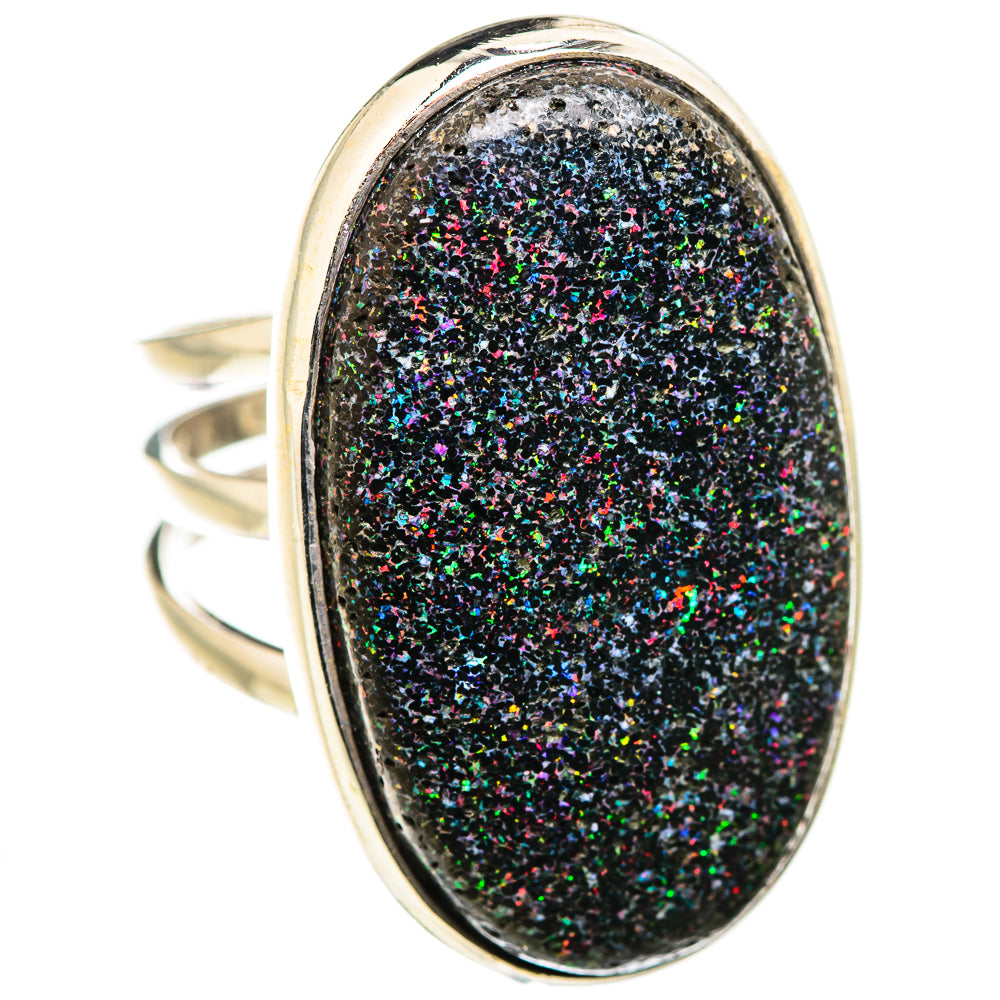 Andamooka Opal Rings handcrafted by Ana Silver Co - RING129489 - Photo 2