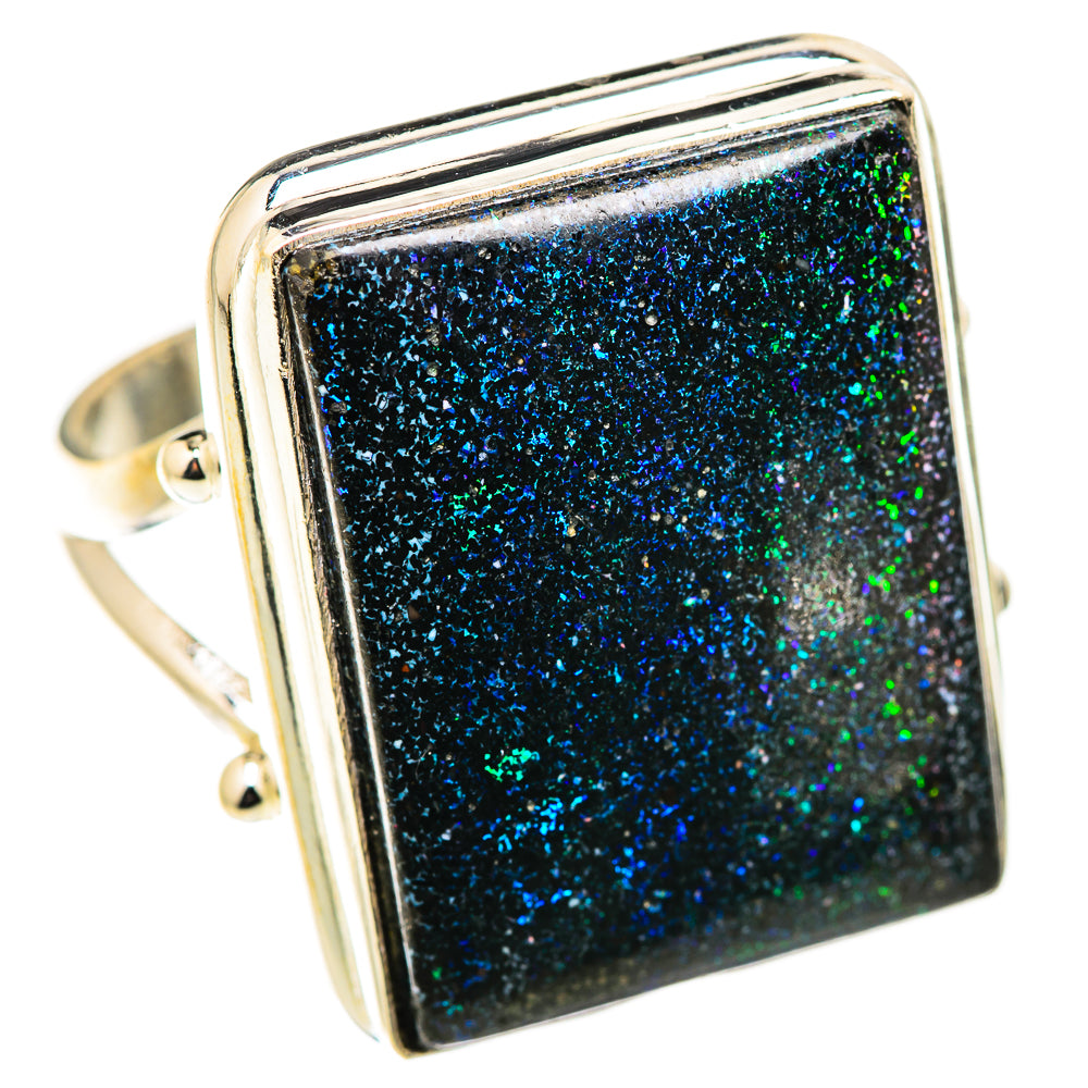 Andamooka Opal Rings handcrafted by Ana Silver Co - RING129491 - Photo 2