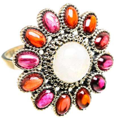 Rainbow Moonstone Rings handcrafted by Ana Silver Co - RING129500 - Photo 2