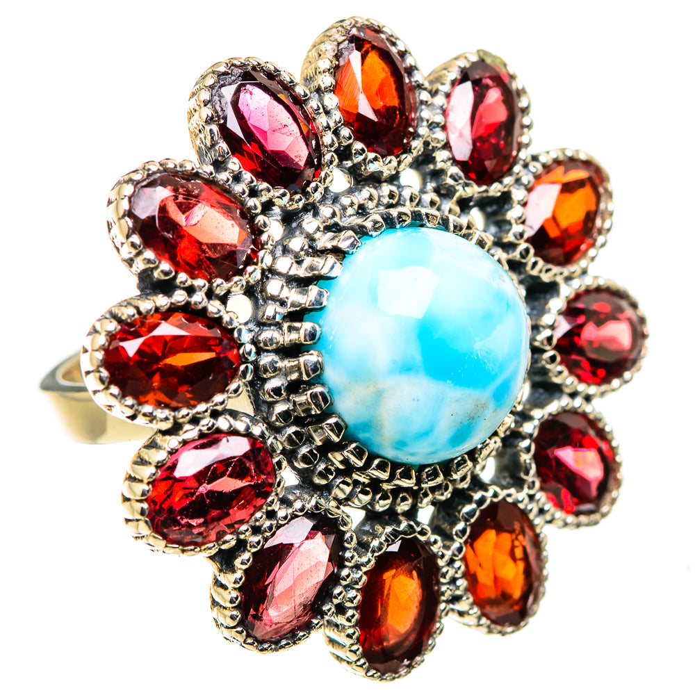 Larimar Rings handcrafted by Ana Silver Co - RING129501 - Photo 2