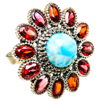 Larimar Rings handcrafted by Ana Silver Co - RING129501 - Photo 2