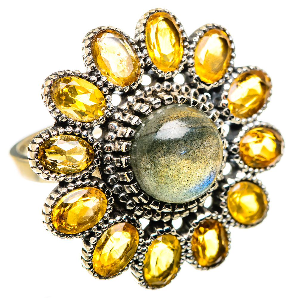 Labradorite Rings handcrafted by Ana Silver Co - RING129504 - Photo 2