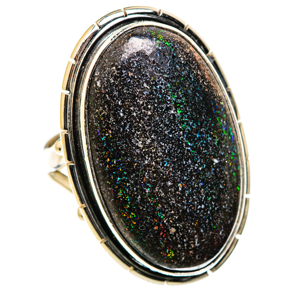 Andamooka Opal Rings handcrafted by Ana Silver Co - RING129505 - Photo 2