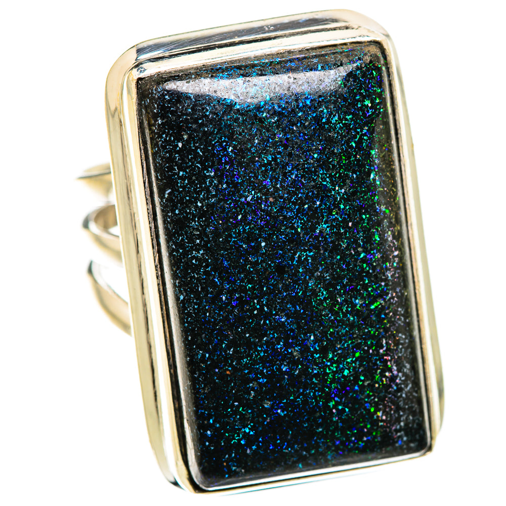Andamooka Opal Rings handcrafted by Ana Silver Co - RING129506 - Photo 2