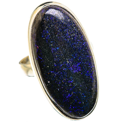 Andamooka Opal Rings handcrafted by Ana Silver Co - RING129507 - Photo 2