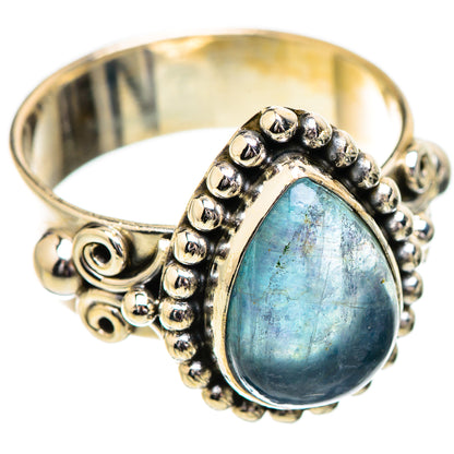 Blue Fluorite Rings handcrafted by Ana Silver Co - RING129510 - Photo 2