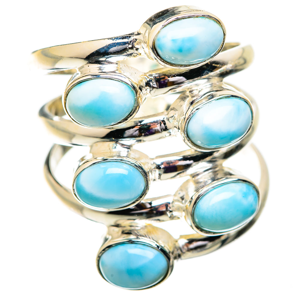 Larimar Rings handcrafted by Ana Silver Co - RING129511 - Photo 2
