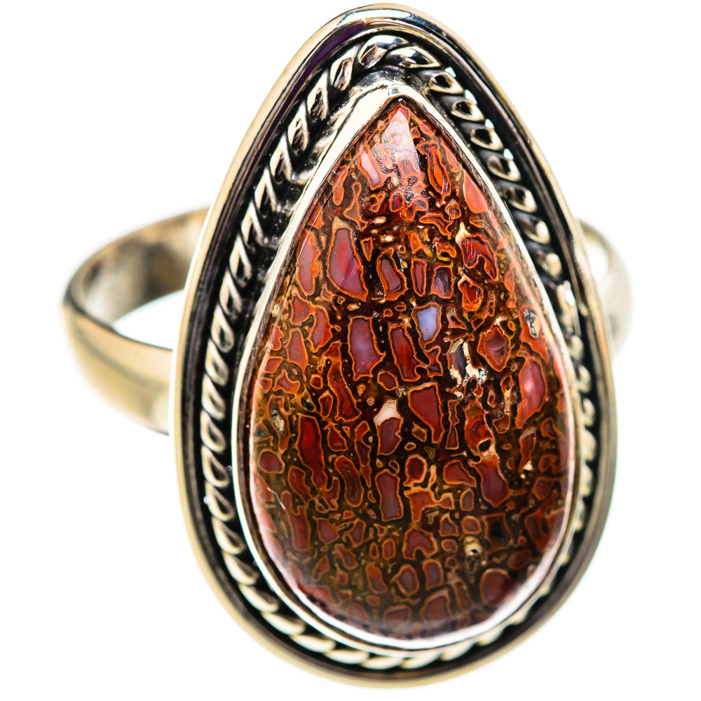 Dinosaur Bone Rings handcrafted by Ana Silver Co - RING129517 - Photo 2