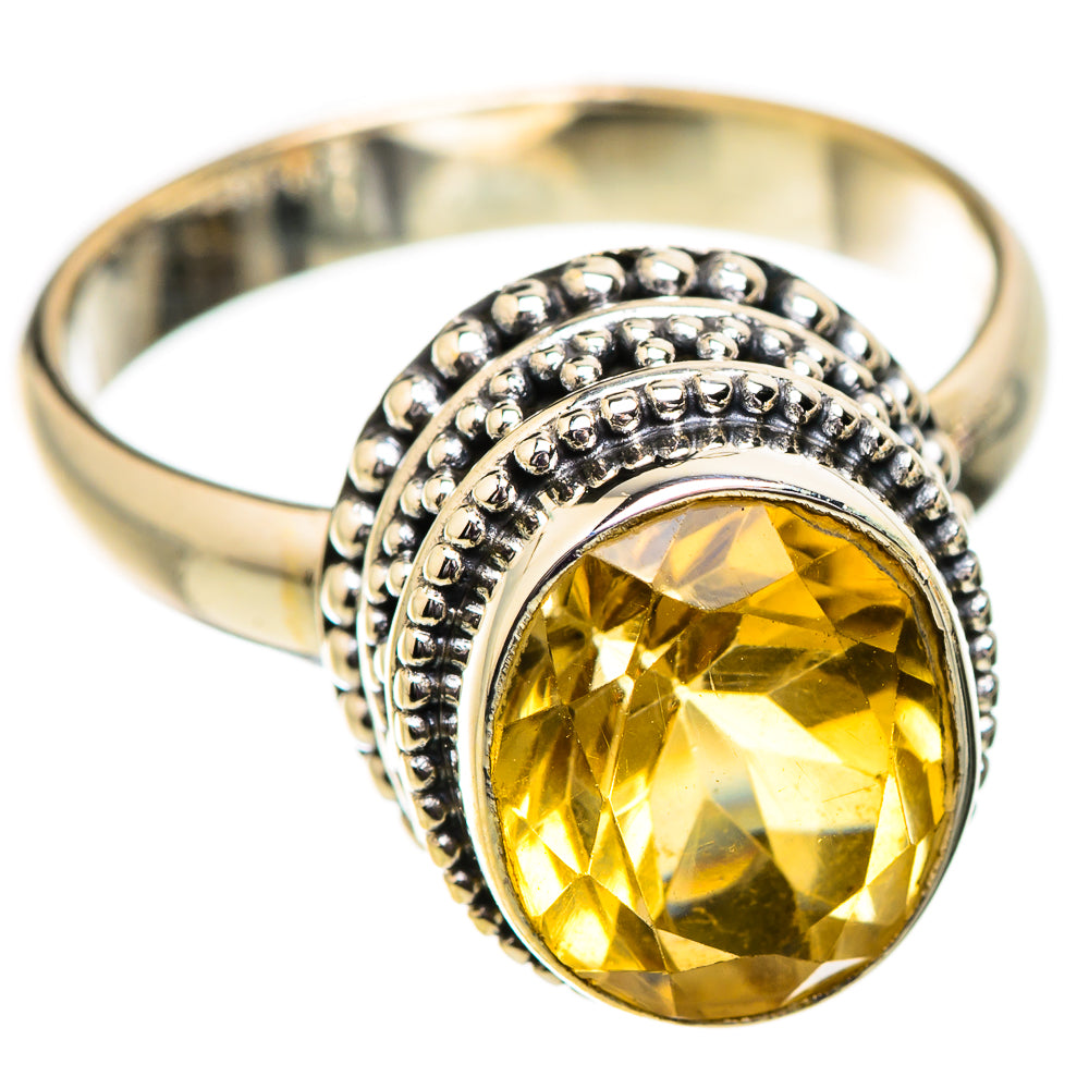Citrine Rings handcrafted by Ana Silver Co - RING129518 - Photo 2