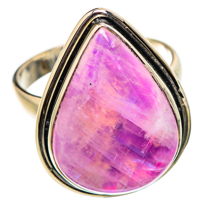 Pink Moonstone Rings handcrafted by Ana Silver Co - RING129521 - Photo 2