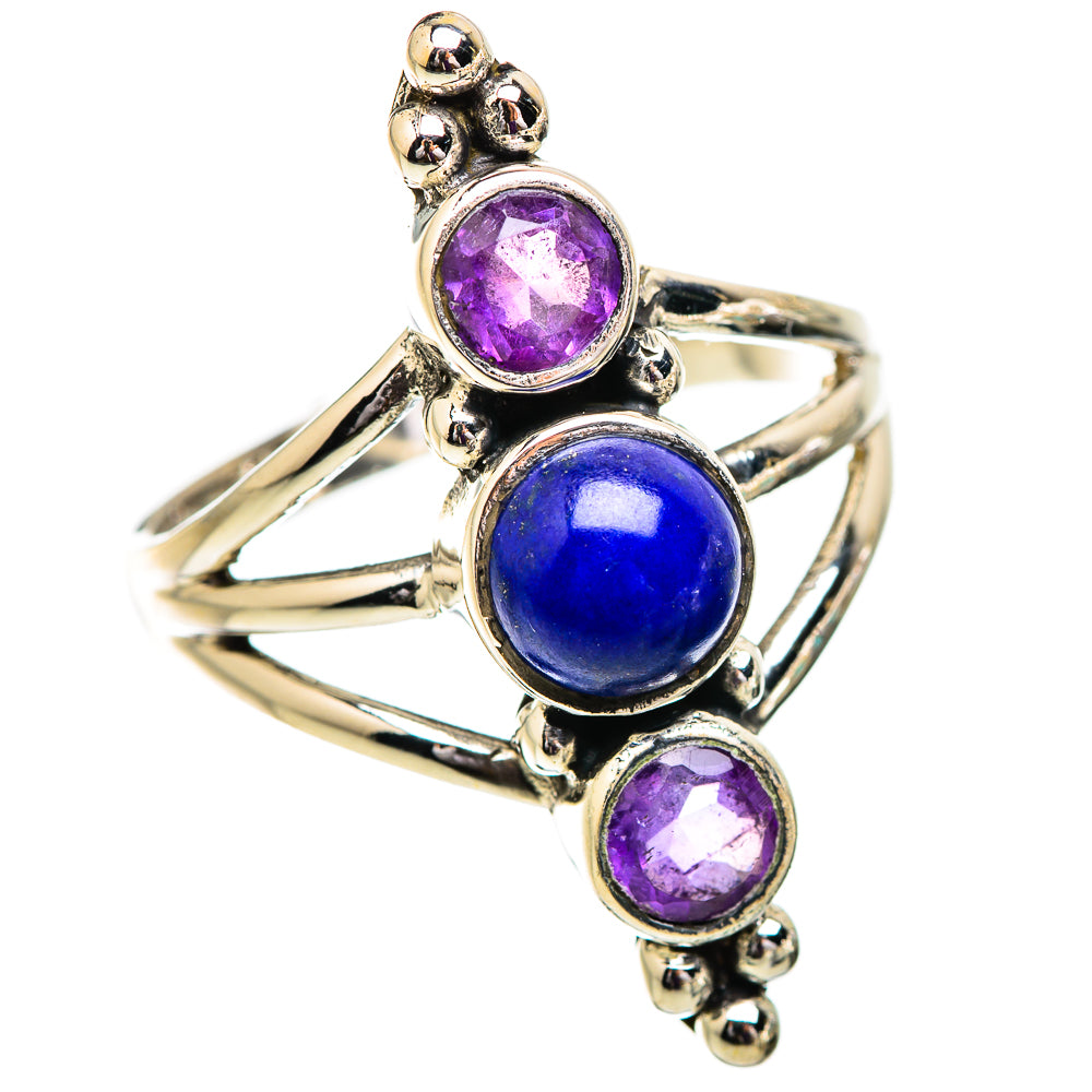 Lapis Lazuli Rings handcrafted by Ana Silver Co - RING129532 - Photo 2