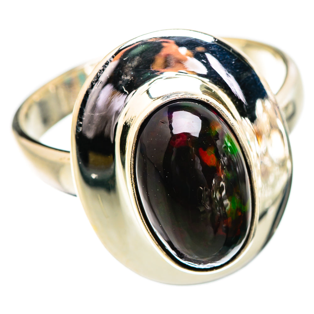 Black Opal Rings handcrafted by Ana Silver Co - RING129534 - Photo 2