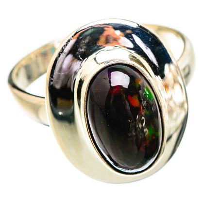 Black Opal Rings handcrafted by Ana Silver Co - RING129534 - Photo 2