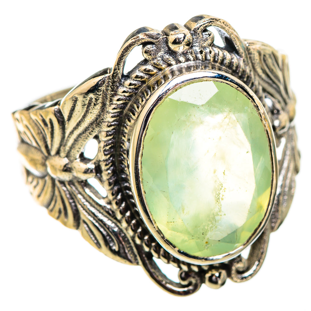 Prehnite Rings handcrafted by Ana Silver Co - RING129540 - Photo 2