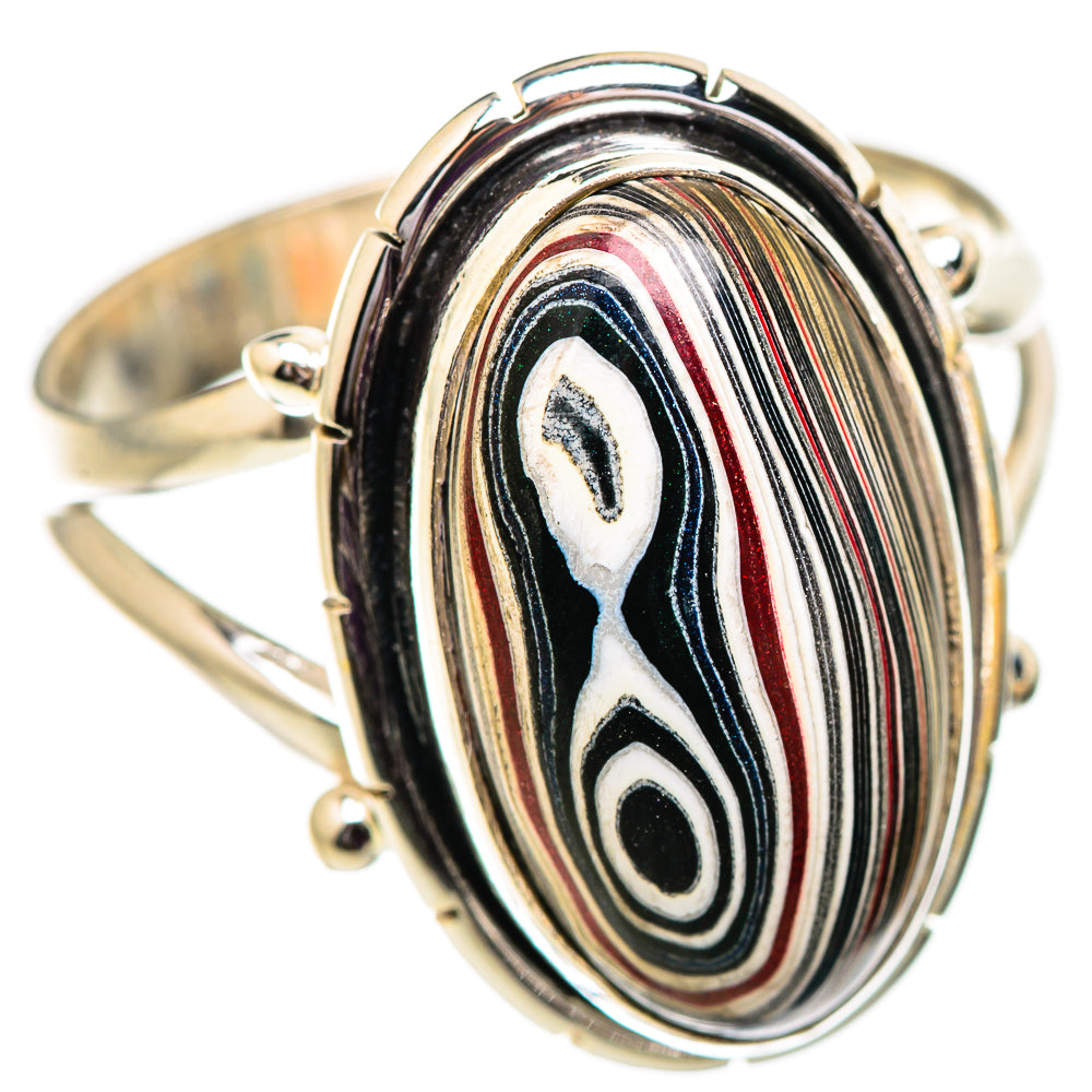 Fordite Rings handcrafted by Ana Silver Co - RING129554 - Photo 2
