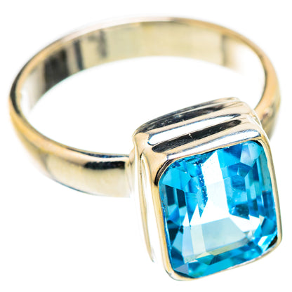 Blue Topaz Rings handcrafted by Ana Silver Co - RING129563 - Photo 2